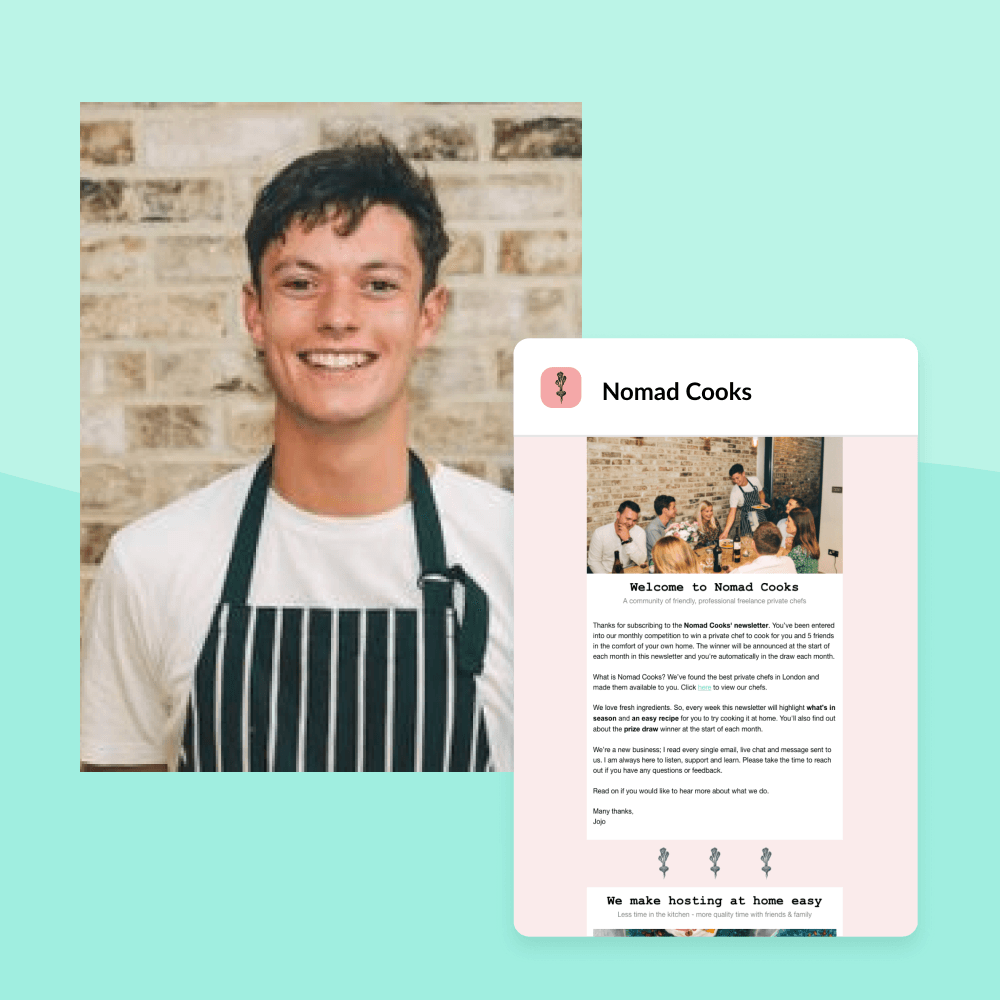 Preview image for: Nomad Cooks – building a business with email marketing