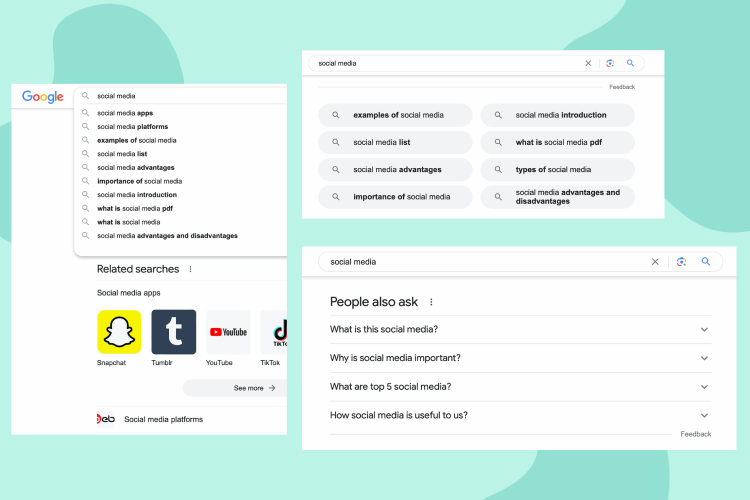 Using Google search to find content ideas